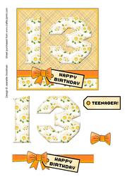 Floral 13 Yellow for Teenager