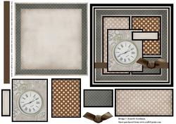 Fob Watch Square Panel Card