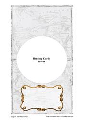 Boat Anchor Birthday Bunting Card Insert
