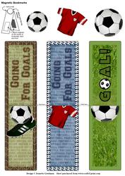 Football Soccer Goal Magnetic Bookmarks