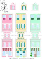 Pastel Boutiques Magnetic Bookmarks