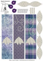 Vintage Lace Bow Magnetic Bookmarks