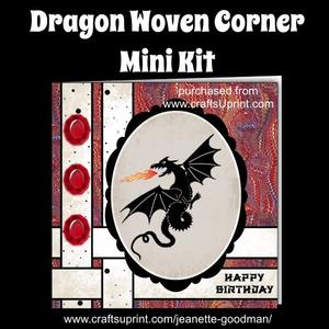 Dragon Woven Corner Card Mini Kit