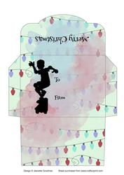 Christmas Skateboarding Money Wallet Lights