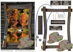 Log Cabin Adventure - Fishing Card