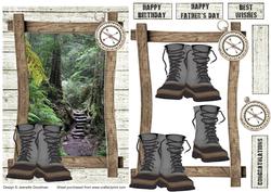 Log Cabin Adventure - Walking / Hiking Card