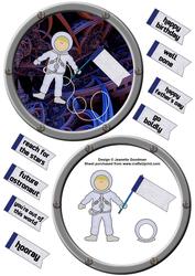 Through the Porthole -astronaut in Space 3