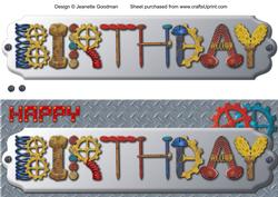 Gizmo Gears Happy Birthday Large Dl