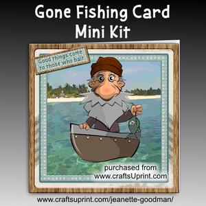 Gone Fishing Card Mini Kit