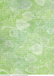 Painted Green Leafy Backing Paper