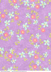 Painted Lilac Floral Backing Paper