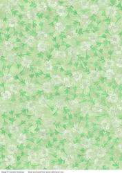 Painted Green Floral Backing Paper2