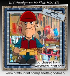 DIY Handyman Mr Fixit Card Mini Kit