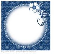 Delft Flowers the Lord Bless You Card Insert