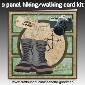 3 Panel Walking / Hiking Card Kit
