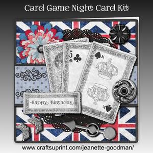 Card Game Night Card Kit - Red White and Blue