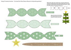 Bow Christmas Tree - Mint and White 1
