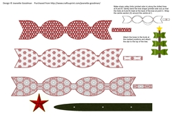 Bow Christmas Tree - Red and White 3