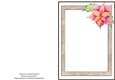 Poinsettia Winter Christmas insert for A5 card