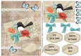 Butterflies, Birds and Bows – Willy Wagtail Printable Card 