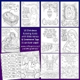 10 Christmas Bible Verse Colouring Cards SR