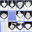 10 Floating Islands and Psalms Bible Verse Colouring Cards 