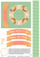 Apricot Doily and Concertina Flower Rosette