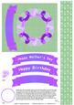 Purple Doily and Concertina Flower Rosette