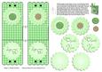 Green Flower Lollipop Holder Baby Shower Favor