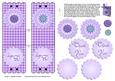 Purple Flower Lollipop Holder Baby Shower Favor