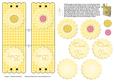 Yellow Flower Lollipop Holder Baby Shower Favor