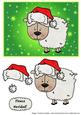 Funny Fleece Navidad Christmas Sheep