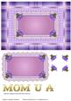 Iris, Lace and Pearls Mothers Day Purple and Pink