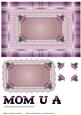 Iris, Lace and Pearls Mothers Day Beige and Pink