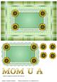 Sunflowers, Lace and Pearls Mothers Day Green