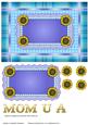 Sunflowers, Lace and Pearls Mothers Day Blue