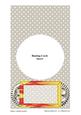Blue Racing Car Bunting Card Insert
