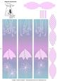 Flower and Bow Magnetic Bookmarks - Pink and Blue