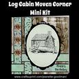 Log Cabin Woven Corner Card Mini Kit
