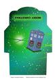 Christmas Doctor Who Money Wallet Green Swirls