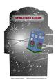 Christmas Doctor Who Money Wallet Black and White Swirls