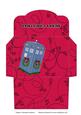 Christmas Doctor Who Money Wallet Red Holly