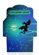 Christmas Dragon Money Wallet Blue Swirls