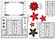 Side Stepper Card Emmanuel God with Us with Poinsettia