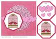 Birdcage Dangle Be Mine Pink and Gold