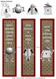 Robot Valentine's Day Magnetic Bookmarks