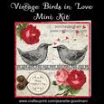 Vintage Birds in Love Kit ? Pink and Red Roses
