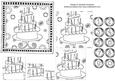 Black and White Doodle Birthday Cake Pyramage