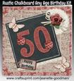 Rustic Chalkboard Any Age Birthday Card Mini Kit