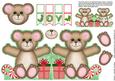 Bunting Christmas Teddy - Holly Joy Card